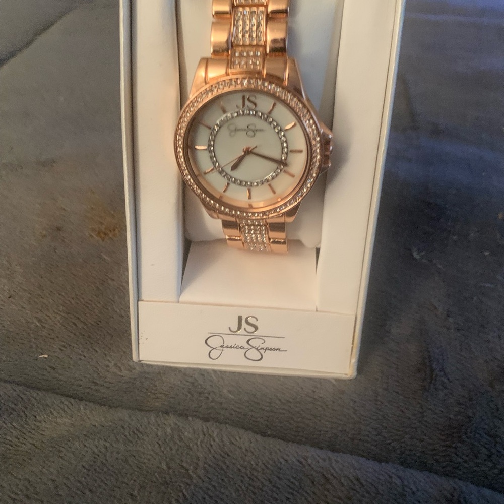 Jessica Simpson Rose Gold Women's Watch